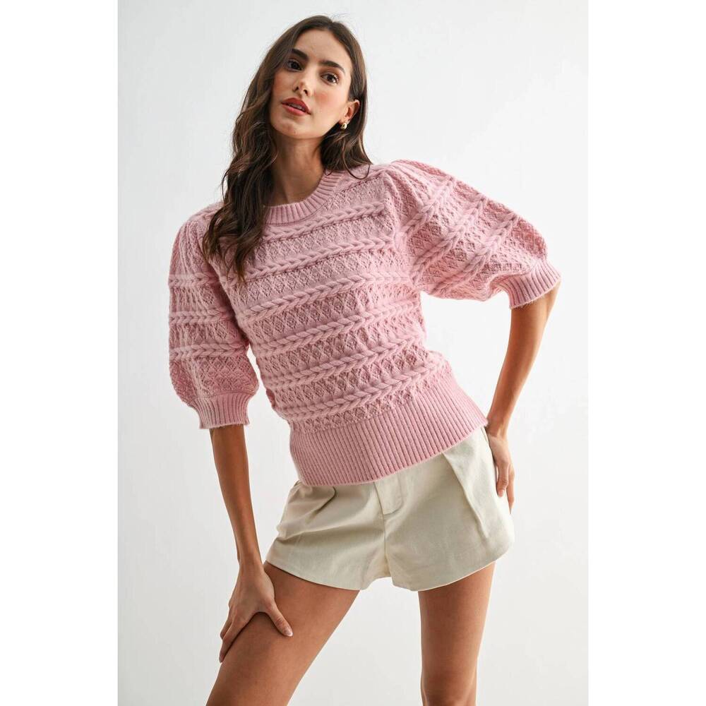 NEW CAMELLIA katie sweater in pink